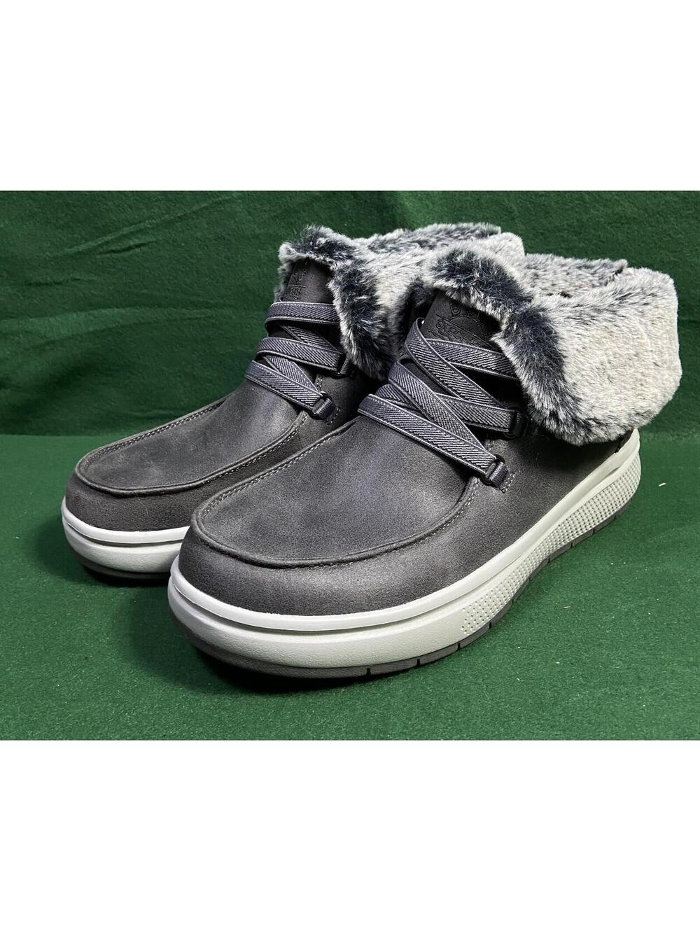 Skechers Bobs Women’s Skipper Wave Boots Faux Fur US 10 114869 CCL New w/o Box